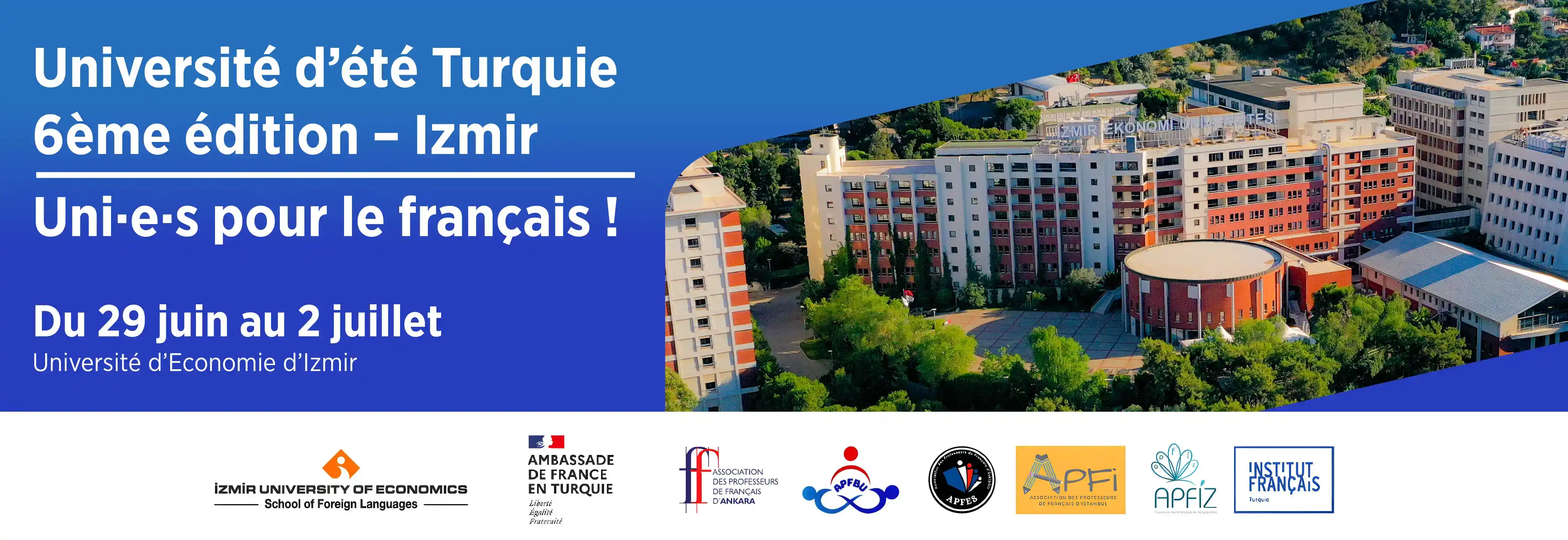 Université d'été Turquie — UE6 Izmir 2026